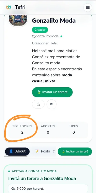 Mi segundo Seguidor 😝