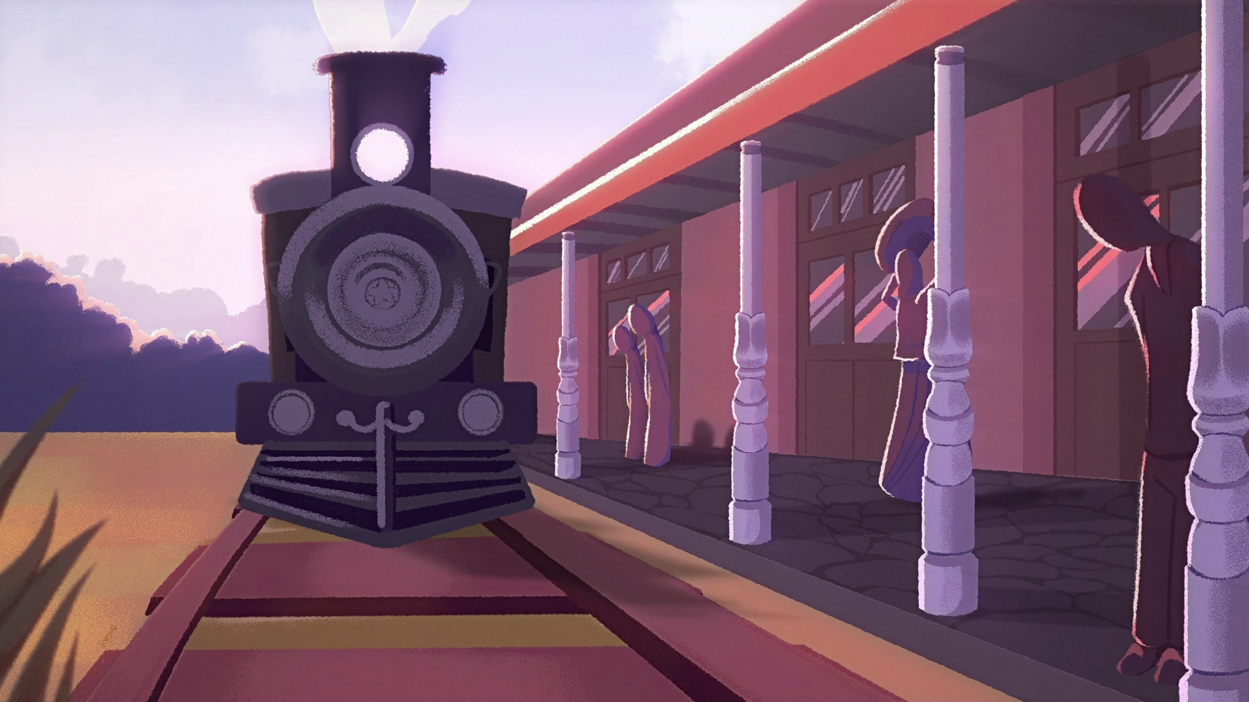 Frame del cortometraje animado "Encarnación, 1926" dirigido por Mathias Maciel